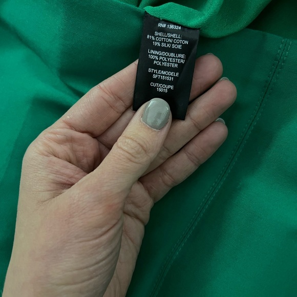 Halston Heritage Green Halter Dress - Size: 2 - Picture 5 of 5